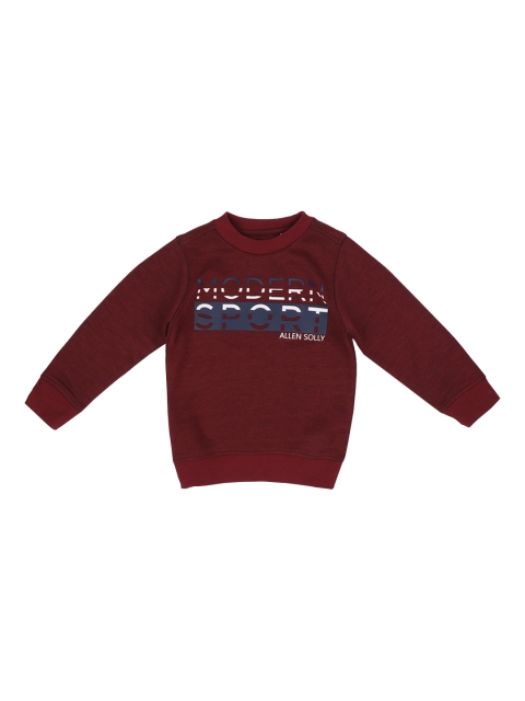 

Allen Solly Junior Boys Maroon Printed Sweatshirt