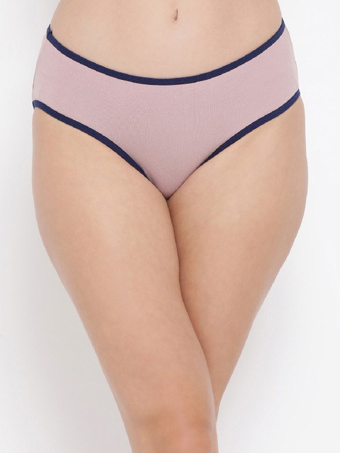 

Clovia Women Pink Solid Mid-Rise Hipster Briefs PN3363A223