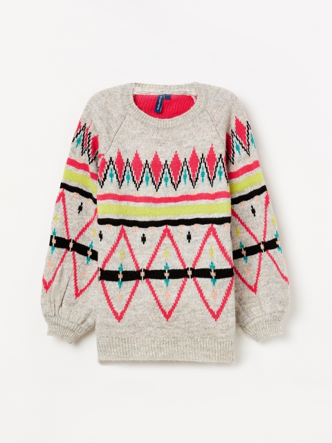 

Fame Forever by Lifestyle Girls Grey Printed Sweater