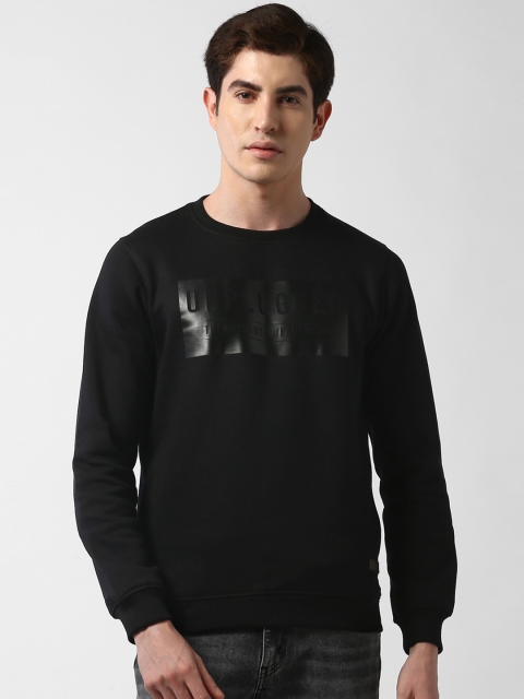 

Peter England Casuals Men Black Printed Sweatshirt