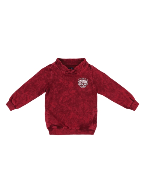 

Allen Solly Junior Boys Maroon Solid Sweatshirt