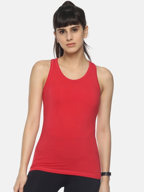 

Soul Space Women Pink Solid Tank Top