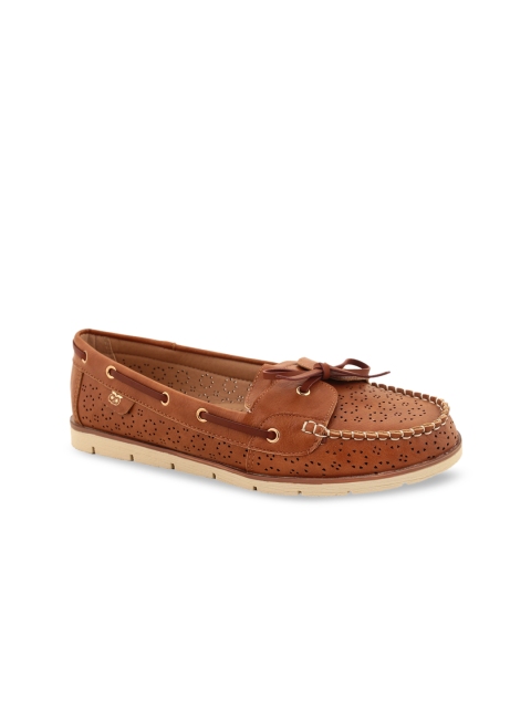 

Chumbak Women Tan Brown Boat Shoes