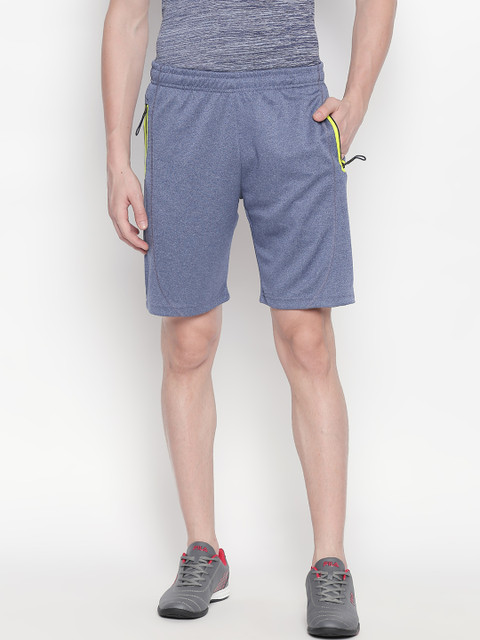 

FILA Men Blue Solid Regular Fit Regular Shorts