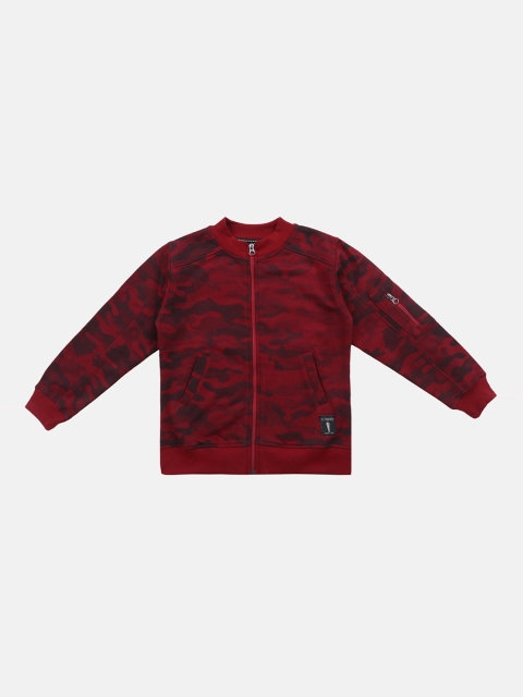 

Lil Tomatoes Boys Red & Black Camouflage Printed Sweatshirt