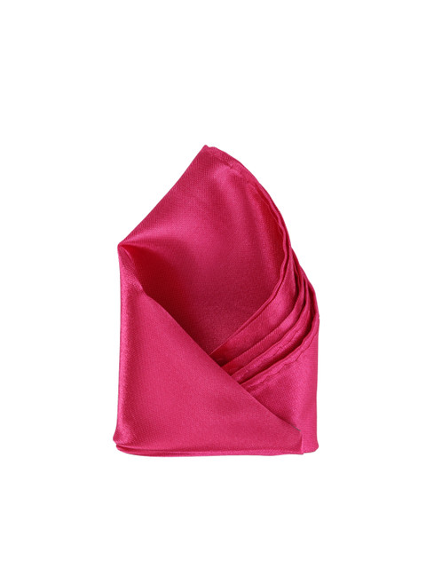 

Calvadoss Men Fuchsia Pink Solid Pocket Square