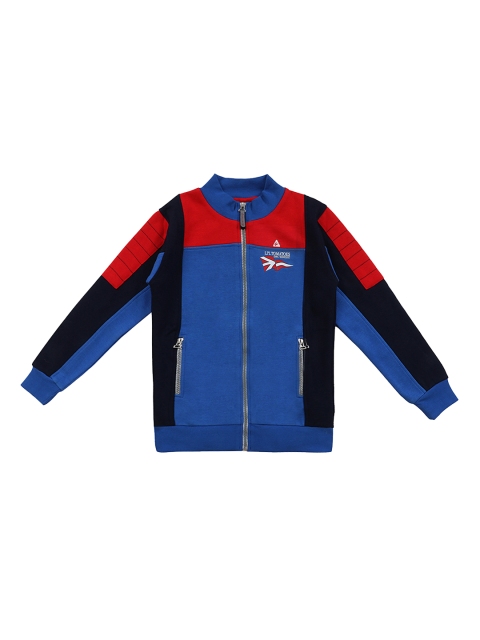 

Lil Tomatoes Boys Blue & Red Colourblocked Sweatshirt