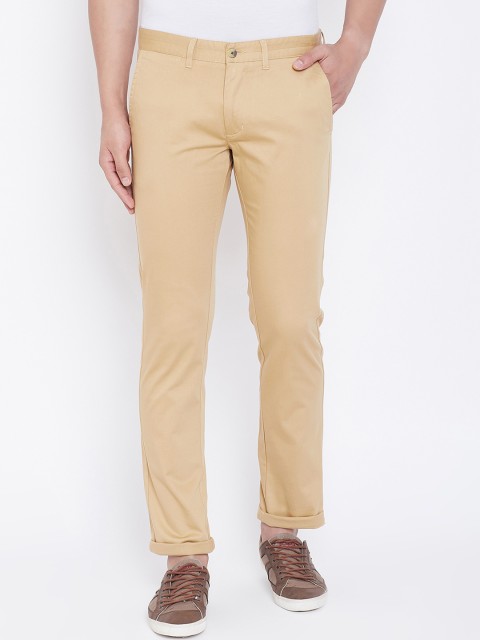 

JUMP USA Men Beige Regular Fit Solid Chinos