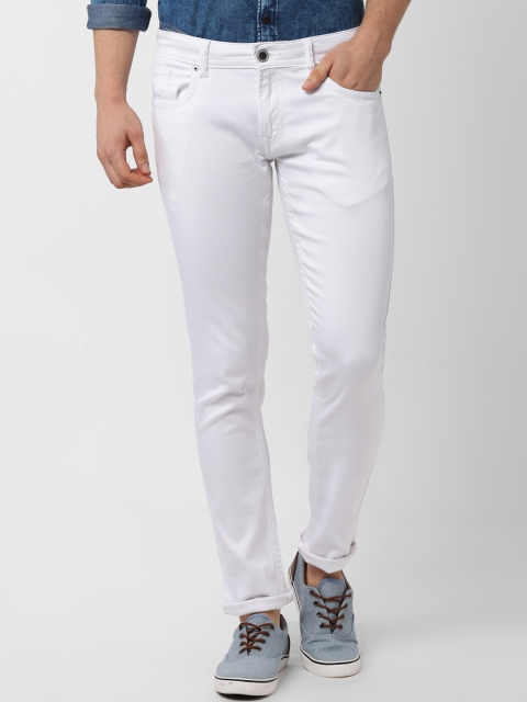 

Peter England Casuals Men White Skinny Fit Mid-Rise Clean Look Stretchable Jeans