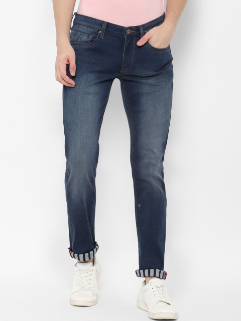 

SIMON CARTER LONDON Men Blue Slim Fit Mid-Rise Clean Look Stretchable Jeans