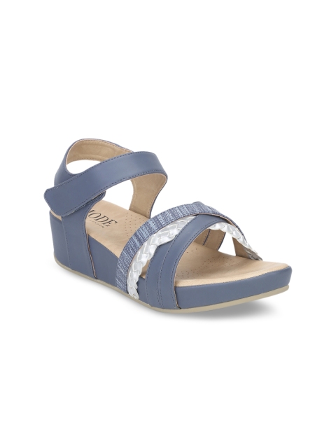 

Mode by Red Tape Women Blue Colourblocked Wedges