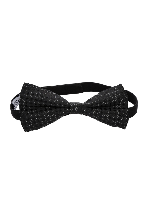 

ZIDO Black Woven Design Bow Tie