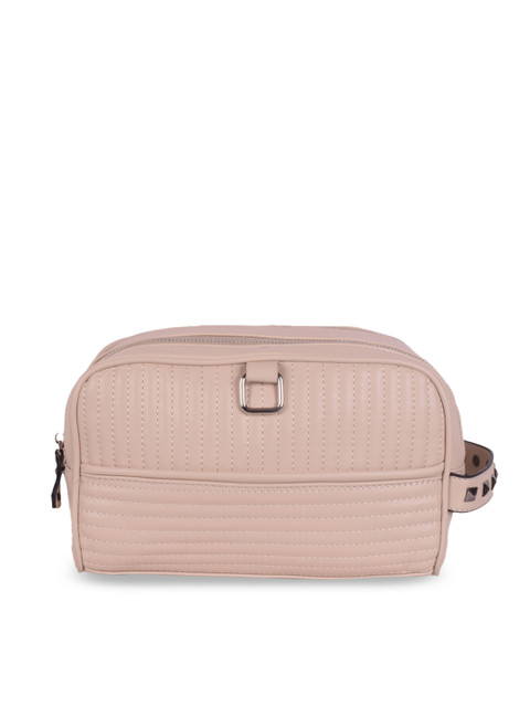 

Bagkok Beige Textured Handheld Bag