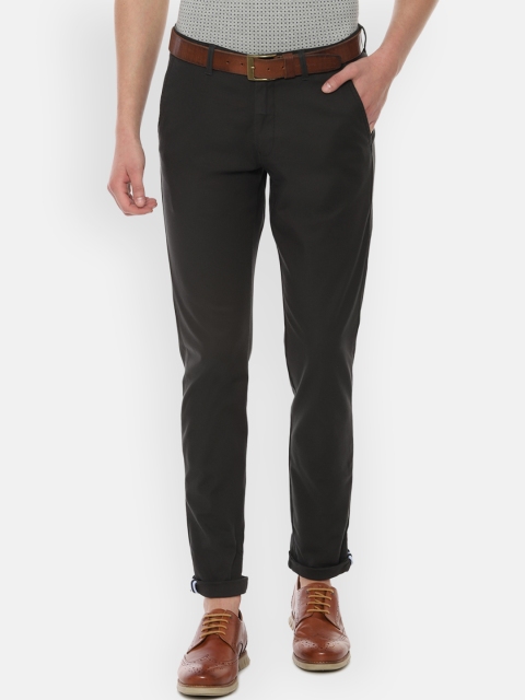 

Van Heusen Sport Men Olive Green Solid Slim Fit Regular Trousers