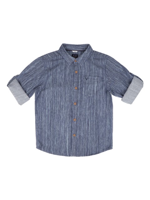 

Allen Solly Junior Boys Navy Blue Regular Fit Printed Casual Shirt