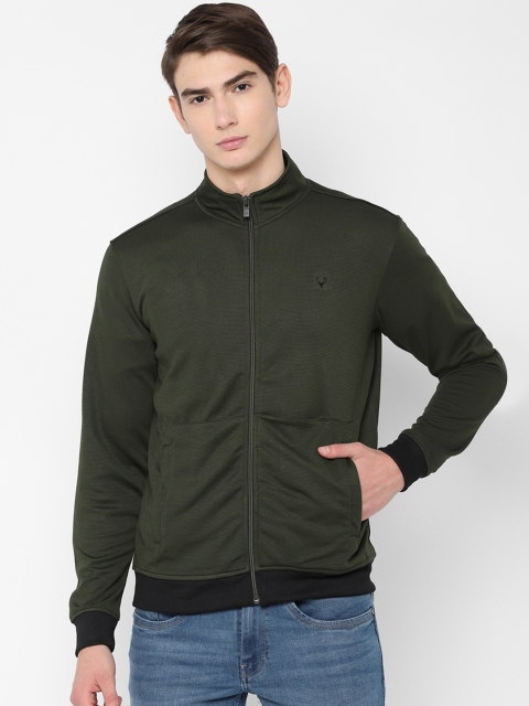 

Allen Solly Sport Men Olive Green Solid Sweatshirt