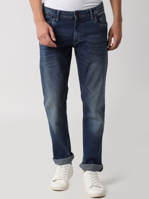 

Peter England Casuals Men Navy Blue Slim Fit Mid-Rise Clean Look Stretchable Jeans