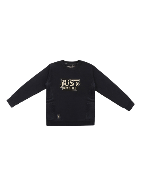 

Lil Tomatoes Boys Black Printed Sweatshirt