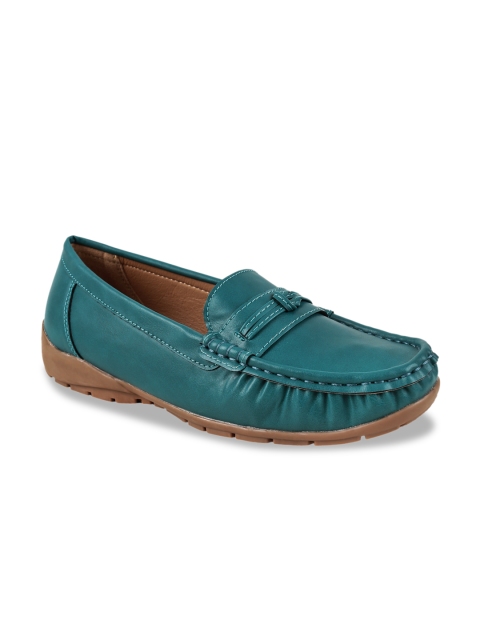 

Chumbak Women Teal Blue Loafers