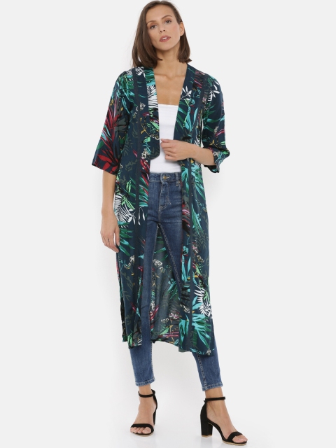 

Splash Women Multicoloured Printed Open Front Shrug, Multi