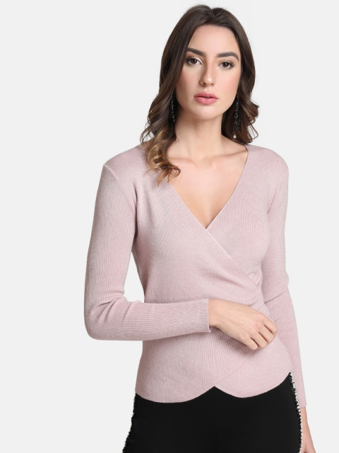 

Kazo Women Pink Solid Sweater