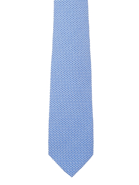 

Peter England Blue & White Woven Design Broad Tie