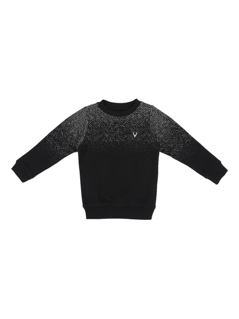 

Allen Solly Junior Boys Black & White Printed Sweatshirt
