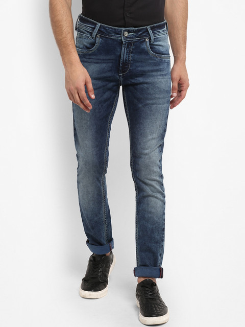 

Mufti Men Blue Mid-Rise Clean Look Stretchable Skinny Fit Jeans