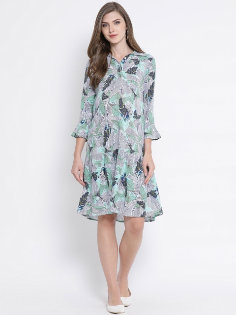 

Oxolloxo Women Printed Multicoloured Maternity Shirt Dress, Multi