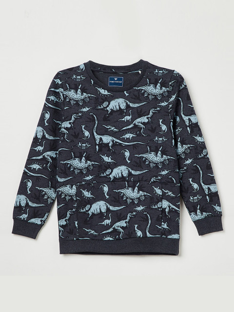 

Fame Forever by Lifestyle Boys Navy Blue Printed Sweatshirt