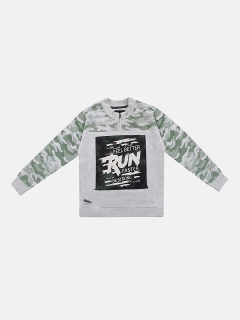 

Lil Tomatoes Boys Grey & Green Camouflage Sweatshirt