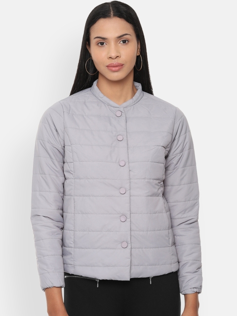 

Van Heusen Woman Women Grey Solid Padded Jacket