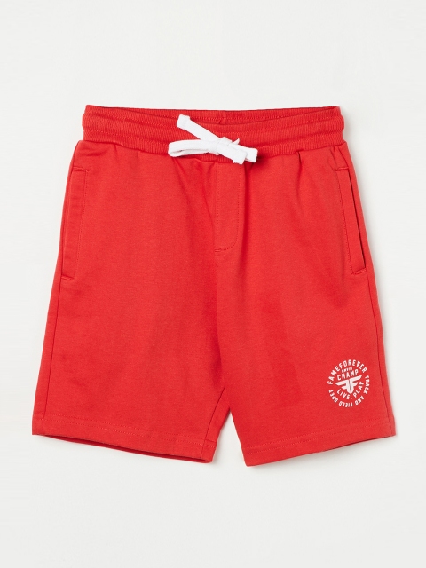 

Fame Forever by Lifestyle Boys Red Solid Regular Fit Regular Shorts