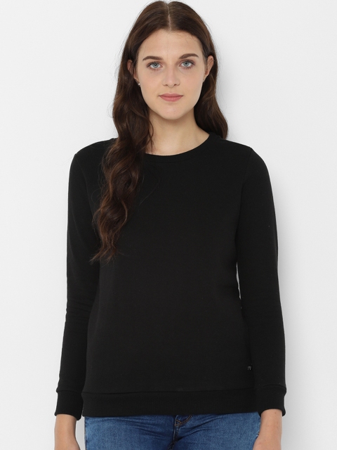 

Allen Solly Woman Black Solid Sweatshirt
