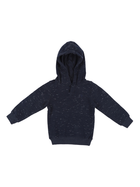 

Allen Solly Junior Boys Navy Blue Solid Hooded Sweatshirt