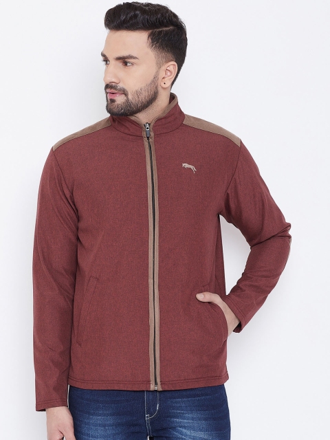

JUMP USA Men Red Solid Lightweight Jacket
