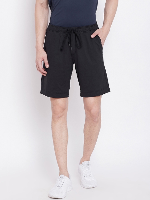 

JUMP USA Men Black Solid Regular Fit Regular Shorts