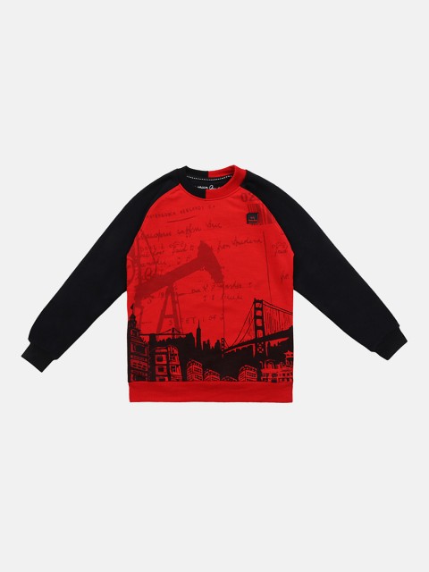 

Lil Tomatoes Boys Red Printed Sweatshirt
