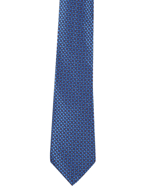 

Peter England Blue Woven Design Broad Tie