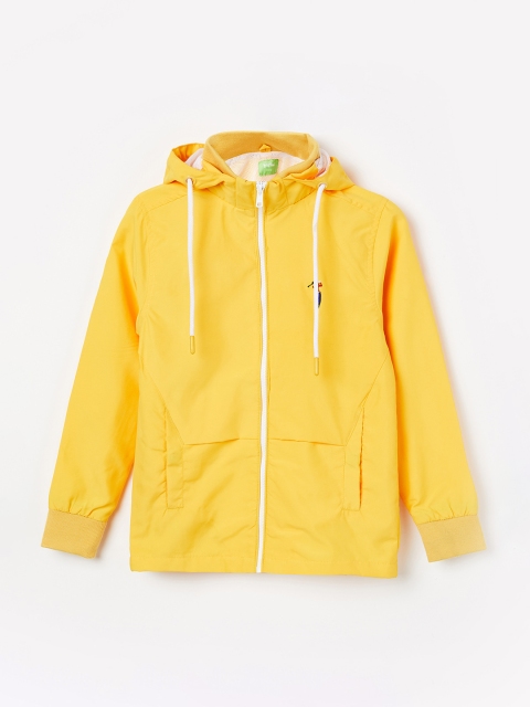

Bossini Boys Yellow Solid Bomber Jacket