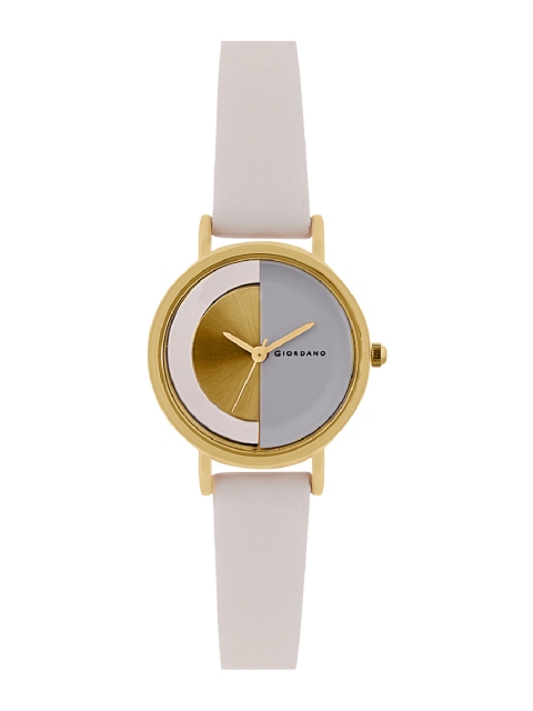 

GIORDANO Women Gold-Toned & Off-White Analogue Watch C2169-01