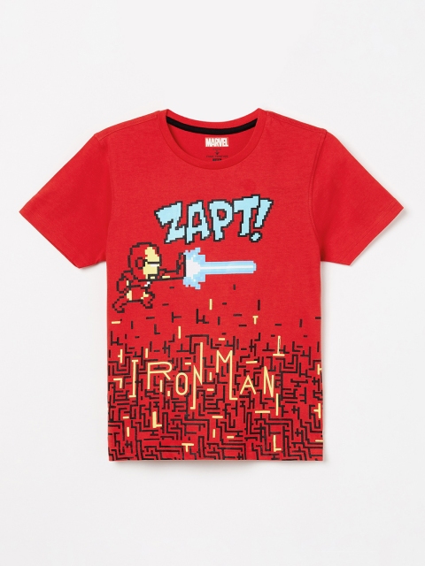 

Fame Forever by Lifestyle Boys Red Printed Round Neck T-shirt