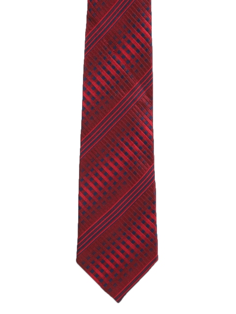 

Peter England Maroon Woven Design Broad Tie