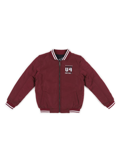 

Allen Solly Junior Boys Maroon Solid Jacket