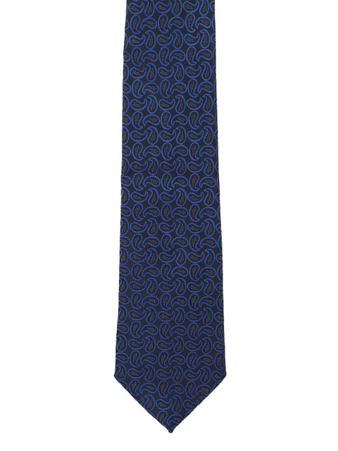 

Peter England Blue Woven Design Broad Tie