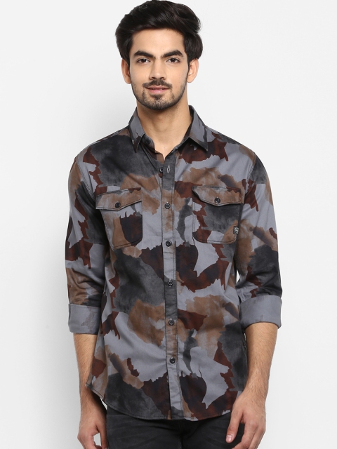 

Mufti Men Multicoloured Printed Slim Fit Casual Shirt, Multi