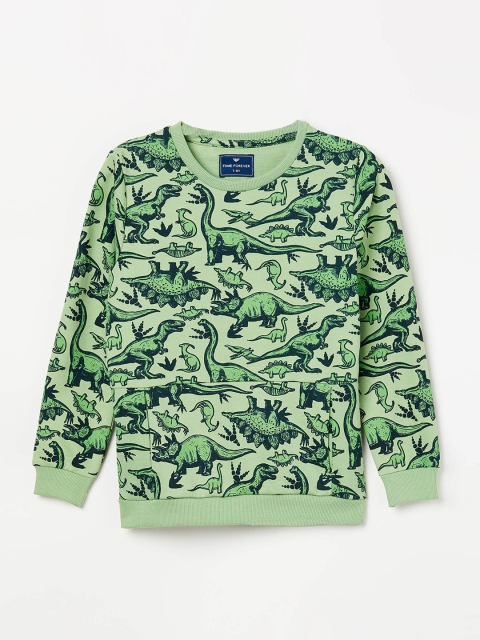 

Fame Forever by Lifestyle Boys Green Printed Sweatshirt