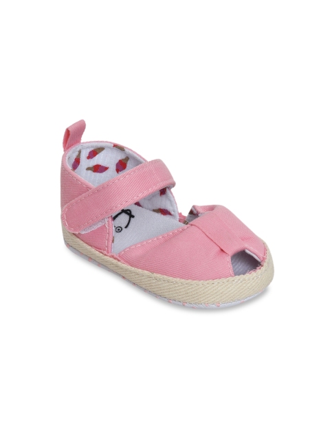 

Kiwi Girls Pink Solid Canvas Ballerinas