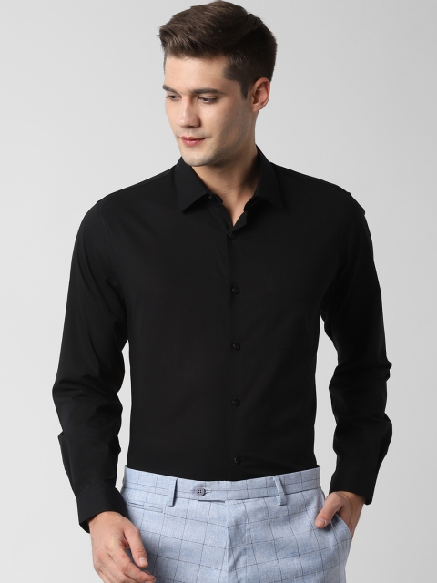 

Peter England Men Black Solid Slim Fit Formal Shirt