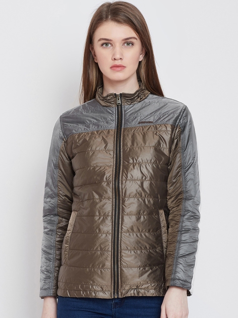 

JUMP USA Women Copper-Toned Colourblocked Padded Jacket